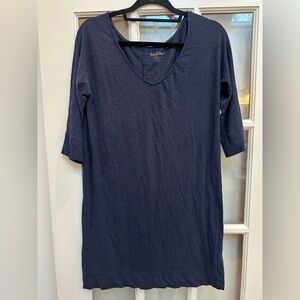 Lilly Pulitzer Eliza T-Shirt Dress Jersey Navy Size XS Prima Cotton Stretchy